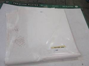 lot 146 image: NEW Vinyl Tarp - 4 x 40 White  White Vinyl tarp - 20 oz. Heavyweight Duty