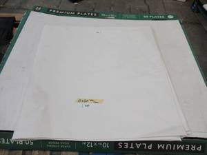 lot 147 image: NEW Vinyl Tarp - 10 x 20 White  White Vinyl tarp - 13 oz. Mediumweight Duty