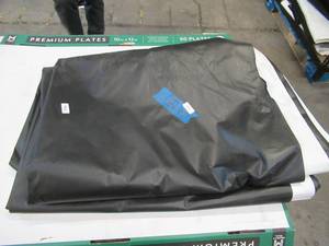 NEW Vinyl Tarp - 12' x 60'  Black / White Vinyl tarp - 7 oz. Lightweight Duty