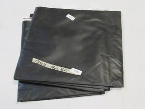 lot 155 image: NEW Vinyl Tarp - 13 x 16  Black  White Vinyl tarp - 9 oz. Lightweight Duty