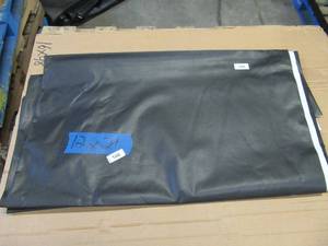 lot 166 image: NEW Vinyl Tarp - 12 x 21  Black  White Vinyl tarp - 7 oz. Lightweight Duty