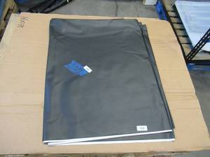 lot 168 image: NEW Vinyl Tarp - 5 x 34 Black  White Vinyl tarp - 13 oz. Mediumweight Duty