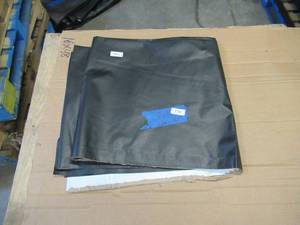 lot 170 image: NEW Vinyl Tarp - 7 x 16  Black  White Vinyl tarp - 7 oz. Lightweight Duty
