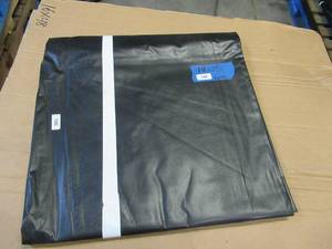 lot 180 image: NEW Vinyl Tarp - 14 x 25  Black  White Vinyl tarp - 7 oz. Lightweight Duty