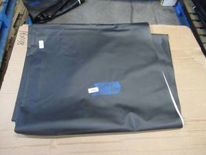 lot 182 image: NEW Vinyl Tarp - 5 x 34 Black  White Vinyl tarp - 13 oz. Mediumweight Duty