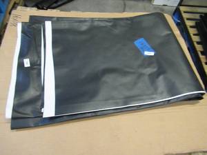 lot 191 image: NEW Vinyl Tarp - 16 x 25  Black  White Vinyl tarp - 7 oz. Lightweight Duty