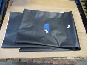 lot 197 image: NEW Vinyl Tarp - 7 x 10 Black  White Vinyl tarp - 13 oz. Mediumweight Duty