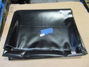 lot 198 image: NEW Vinyl Tarp - 10 x 17 Black  Black Vinyl tarp - 20 oz. Heavyweight Duty