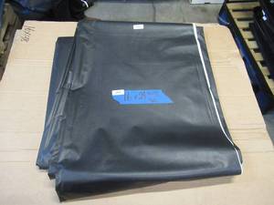 lot 203 image: NEW Vinyl Tarp - 16 x 29  Black  White Vinyl tarp - 9 oz. Lightweight Duty