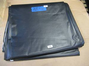 lot 206 image: NEW Vinyl Tarp - 14 x 55  Black  White Vinyl tarp - 9 oz. Lightweight Duty