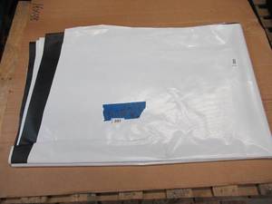 lot 207 image: NEW Vinyl Tarp - 6 x 16  Black  White Vinyl tarp - 9 oz. Lightweight Duty