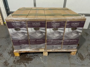 HOME DECORATORS COLLECTION Pallet of 4- 31 in. W x 22 in. D Quartz Vanity Top in Cerous Gray with White Ceramic Rectangular Single Sink- Retail Value of $716