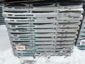 lot 11 image: TAMKO Pallet of 69 Bundles of- Perforated Starter 105 lin. ft. Eave and Rake Roofing Starter Strip Shingles- Retail Value of $3,309