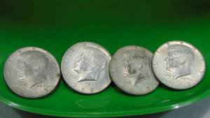 lot 9 image: 1967, 1968D, 2-1969D Kennedy Half Dollars