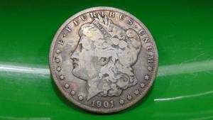 lot 27 image: 1901O Morgan Silver Dollar