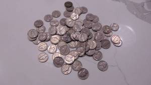 lot 41 image: DWT 257.7 1965 and Before Jefferson Nickels