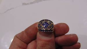 lot 43A image: Size 9 Ring Gold over Sterling, 5.4DWT