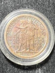 1921 US MISSOURI COMMEM HALF DOLLAR IN AIRTITE