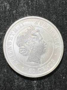 lot 28 image: 2014 AUSTRALIAN SHARK HALF TROY OZ .999 FINE SILVER