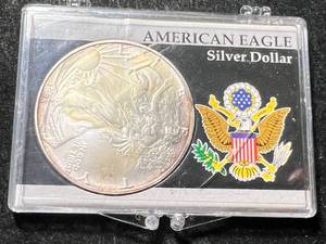 lot 34 image: 1995 AMERICAN SILVER EAGLE 1 TROY OZ .999 FINE SILVER IN CASE