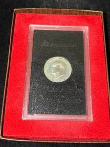 lot 73 image: 1971-S US PROOF SILVER EISENHOWER DOLLAR IN CASE