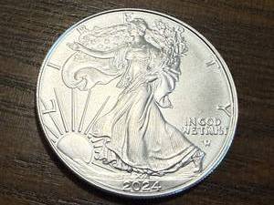 lot 15 image: 2024 Walking Liberty 1 oz .999 Silver Coin