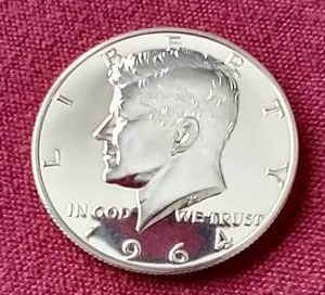 lot 12 image: 1964 Proof Kennedy Half Dollar