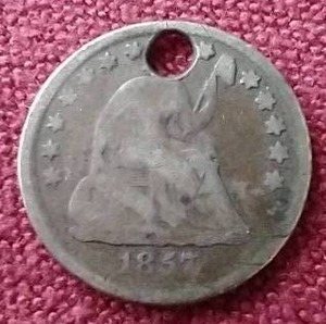 lot 14 image: 1857 Liberty Seated Half Dime