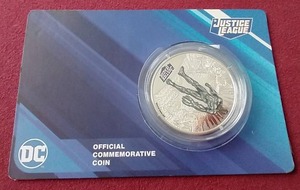 lot 28 image: 2022 Samoa 12 oz Silver Justice League Cyborg Coin