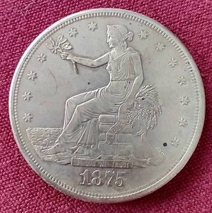 lot 36 image: 1875-S Trade Dollar