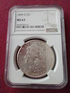 lot 45 image: Beautiful 1899-O Morgan Dollar NGC MS63