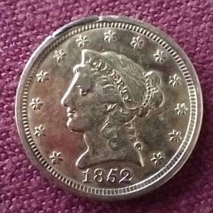 lot 63 image: 1852 Liberty Head $2.5 Gold Coin