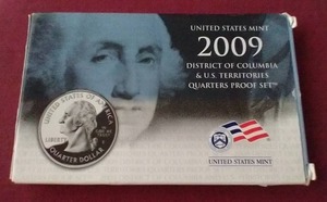 lot 75 image: 2009 U.S. Mint DCTerritories Proof Quarters