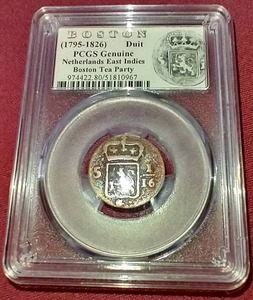 lot 77 image: 1821 Netherlands East Indies Duit - PCGS Genuine