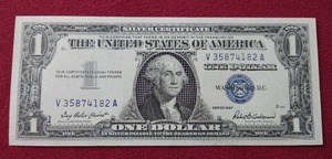 lot 84 image: Beautiful Crisp 1957 Silver Certificate $1 Note