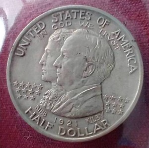 Very Rare 1921 Alabama Commemorative Silver Half Dollar