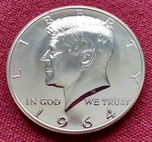 lot 107 image: 1964 Proof Kennedy Half Dollar