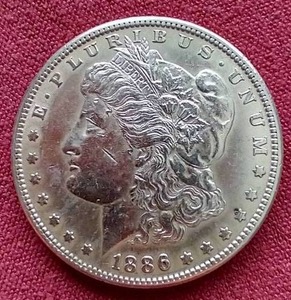 lot 108 image: 1886-S Morgan Dollar - Rare Date