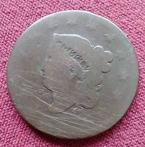 lot 109 image: 1816() Coronet Head Large Cent