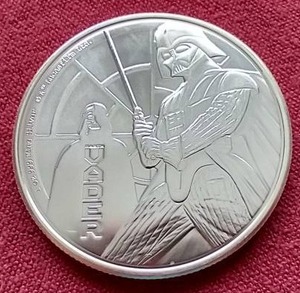lot 118 image: 2022 Niue Licensed Darth Vader 1 oz Silver Coin