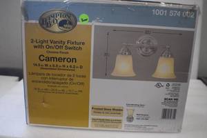 lot 34 image: 2 light vanity light