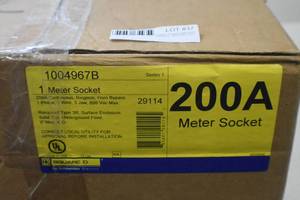 lot 37 image: Meter Socket