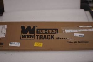 lot 63 image: WEN CT9502 100-Inch Track Saw Track Guide Rail and Adapters