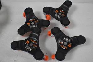 lot 65 image: WEN DL6165 6-Inch 165-Pound Capacity Furniture Moving Tri-Dolly Set (4 Pack)