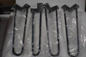lot 75 image: WEN TLP16B 16-Inch Mid-Century Modern Satin Black Hairpin Table Legs, 12 Diameter, Set of 4