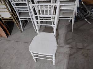 lot 38 image: (48) White Chiavari Chairs...