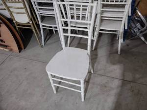 lot 39 image: (48) White Chiavari Chairs...