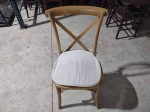 lot 50 image: (40) Brown Crossback Chairs...