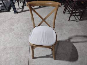 lot 51 image: (40) Brown Crossback Chairs...