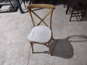 lot 53 image: (37) Brown Crossback Chairs...